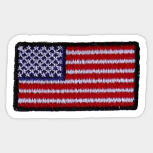 Embroidery American Flag Sticker Sticker